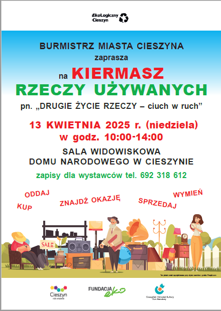 Kiermasz rzeczy używanych pn. „Drugie życie rzeczy - ciuch w ruch” 2025