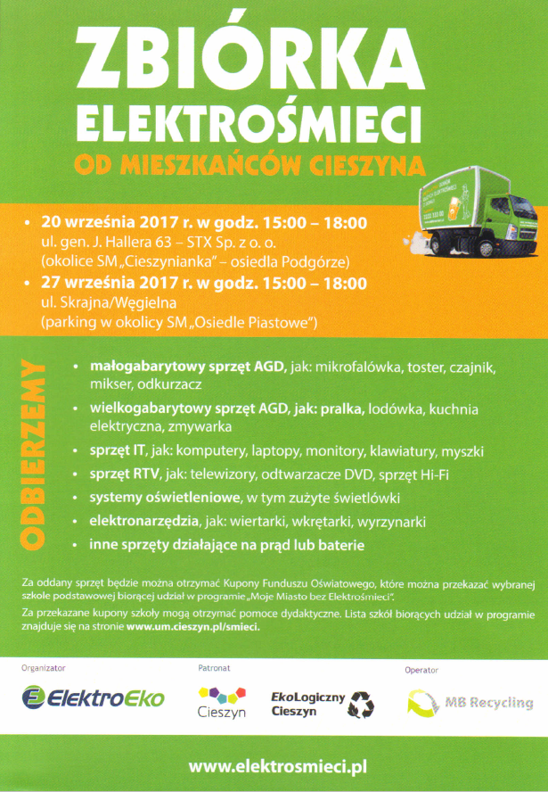 Oddając elektrośmieci - wspierasz szkoły