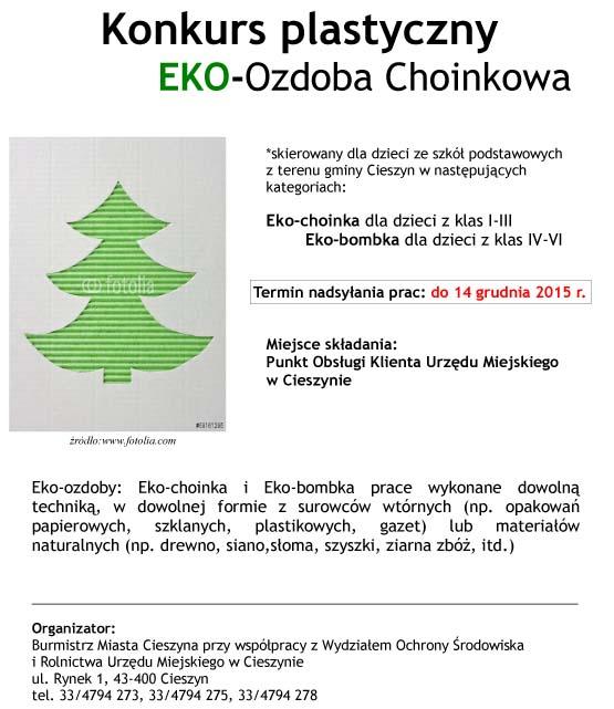 Konkurs plastyczny: EKO-ozdoba choinkowa