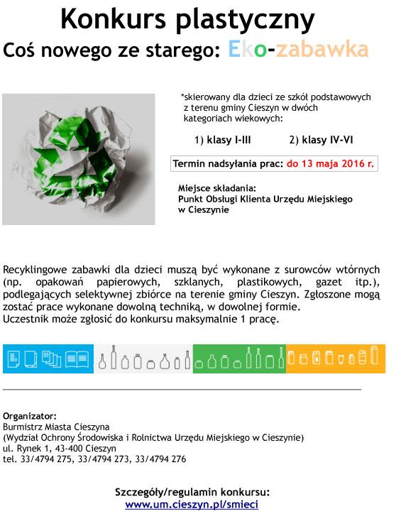 Konkurs plastyczny - Eko-zabawka